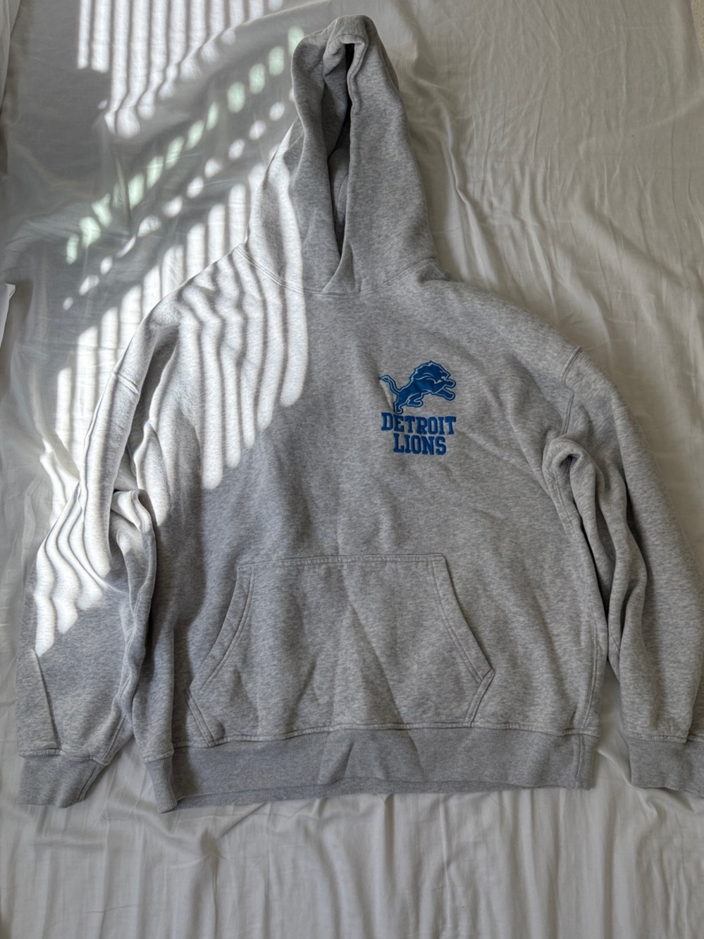 Abercrombie & Fitch Grey Detroit Lions Hooded Sweatshirt